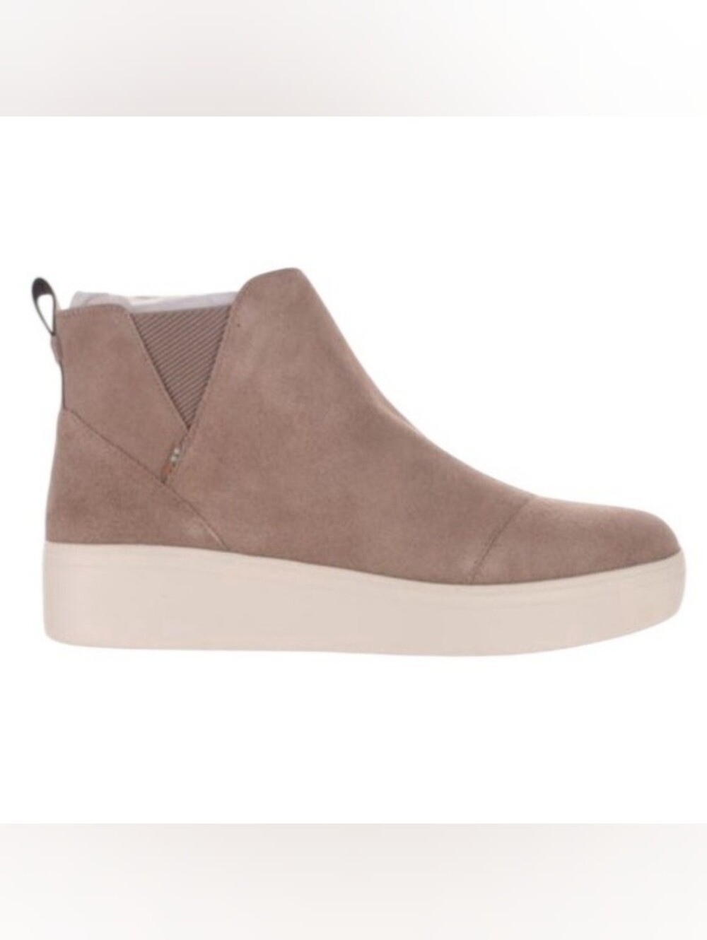 TOMS Jamie Platform Suede Ankle Boot Sneakers in taupe grey suede Sz 10 SH201